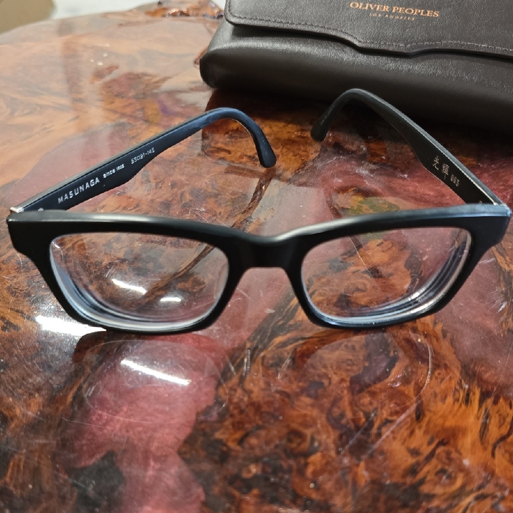 Masunaga Black Eyeglasses